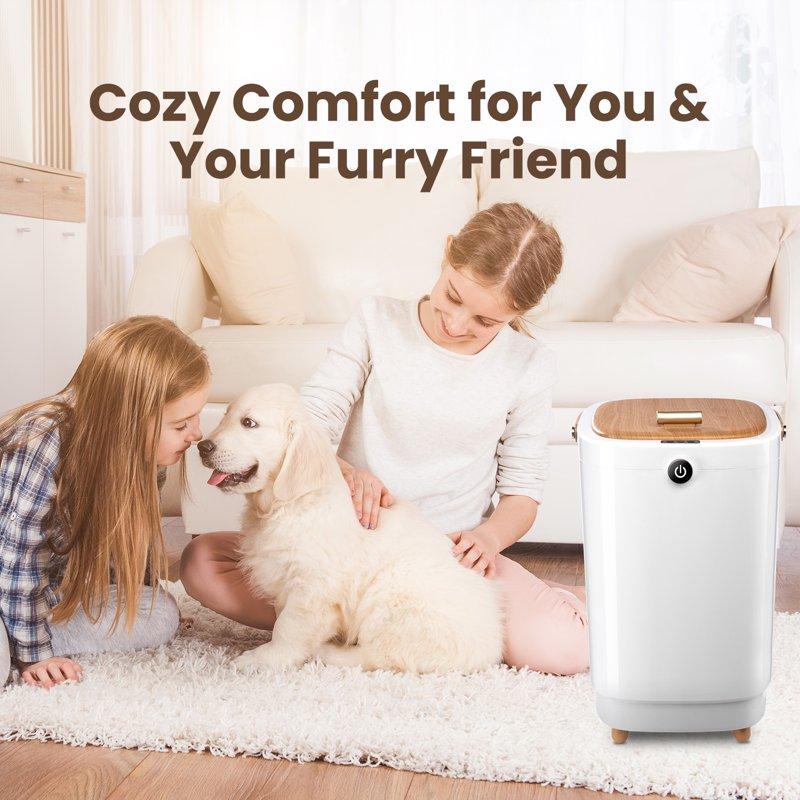 VAJIAZA Luxury Towel Warmer 20L Electric Hot Towel Warmer Buckets Towel Heater With 4 Timers Portable Spa Towel Warmers Fit For Towels Blanket PJ's Yellow