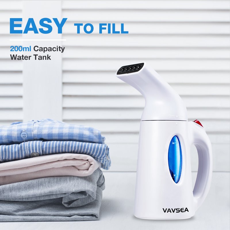 VAVSEA Steamer For Clothes Portable Garment Steamer Auto Shut-off Function Wrinkles/ Steam/ Soften/ Clean/ Sterilize White
