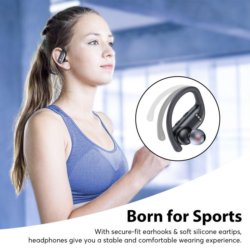 VEAT00L Wireless Earbuds Bluetooth Headphone Sport Bluetooth 5.4 Earbud 72Hrs Earphone With Earhook Noise Cancelling Mic IP7 Waterproof Headset For Workout/Running