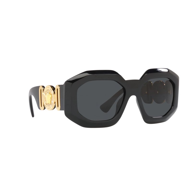 Versace Woman Sunglasses Black Frame Dark Grey Lenses 56MM