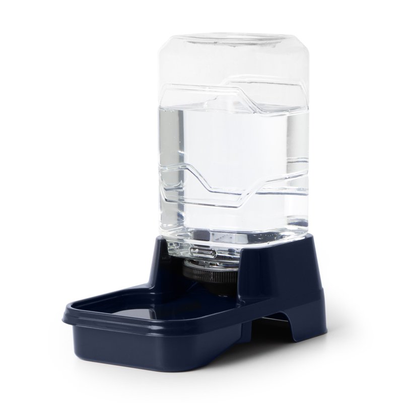 Vibrant Life Gravity Pet Waterer For Dogs And Cats Extra Small XS Navy 0.4 Gallons