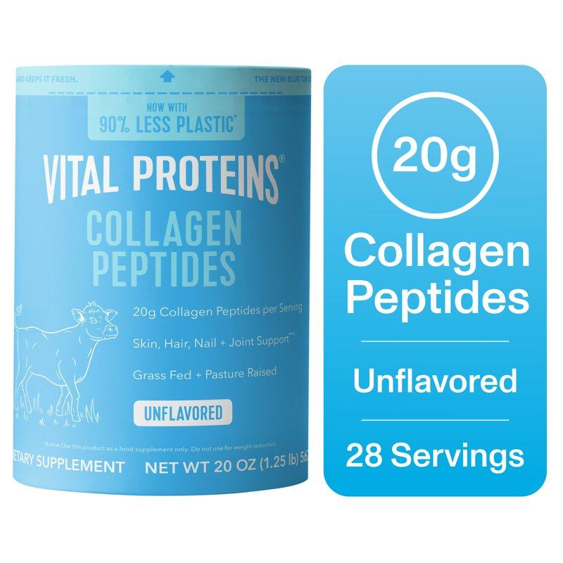 Vital Proteins Collagen Peptides Powder Supplement For Hair Skin And Nails Unflavored 20 Oz