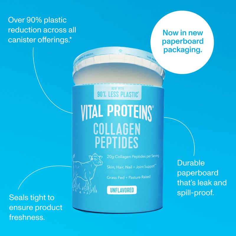 Vital Proteins Collagen Peptides Powder Supplement For Hair Skin And Nails Unflavored 20 Oz