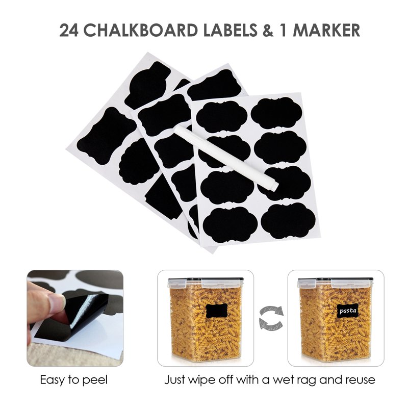 Vtopmart Airtight Storage Canisters Vtopmart 4 Pcs Large Food Storage Container For Flour Sugar