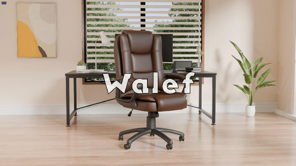 Waleaf Home Office Chair 400LBS 8Hours Heavy Duty Design Ergonomic High Back Cushion Lumbar Back Support Computer Desk Chair Big And Tall Chair For Work