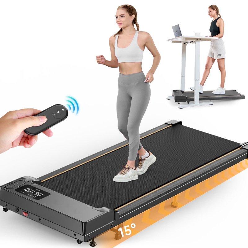Walking Pad With Incline Patbrela 2.5 HP Under Desk Treadmill Small With LED Display &Remote Control 4 In 1 Incline Walking Pad 300 Lbs Portable Treadmill For Home Office
