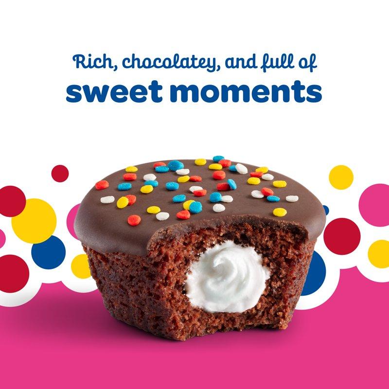 Wonder Crème Filled Chocolate Cupcakes Individually Wrapped Cupcakes 8 Count