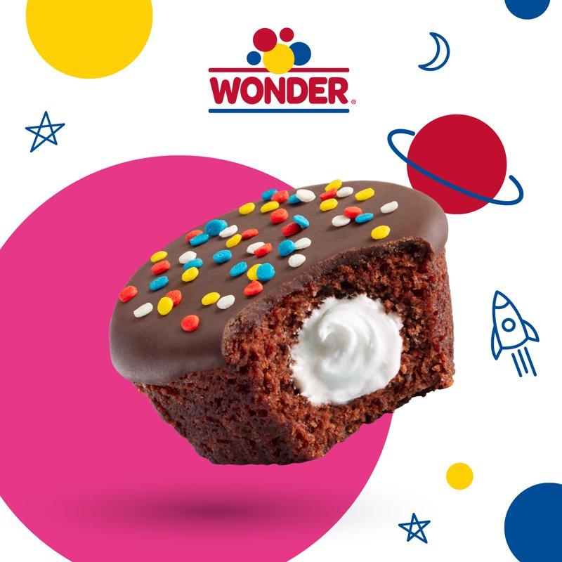 Wonder Crème Filled Chocolate Cupcakes Individually Wrapped Cupcakes 8 Count