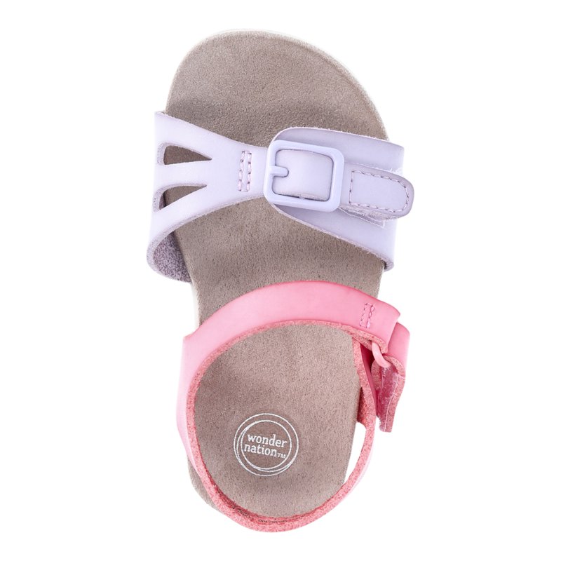 Wonder Nation Baby & Toddler Girls Buckle Sandals