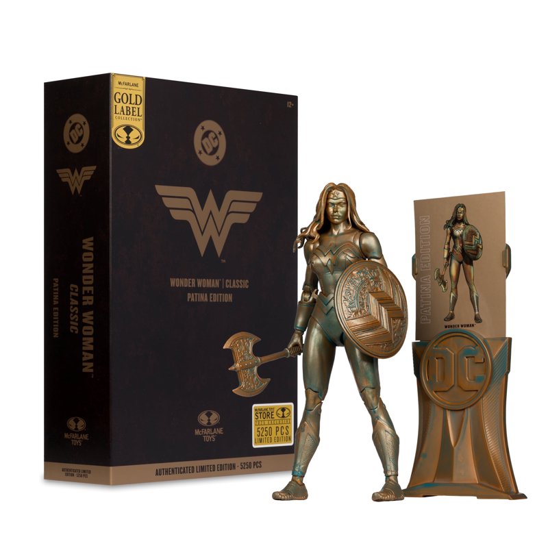 Wonder Woman (DC Multiverse: Classic) Patina Edition Gold Label 7" Action Figure - McFarlane Toys