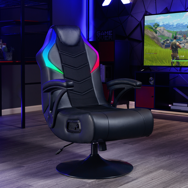 X Rocker Nemesis RGB Pedestal Gaming Chair Black