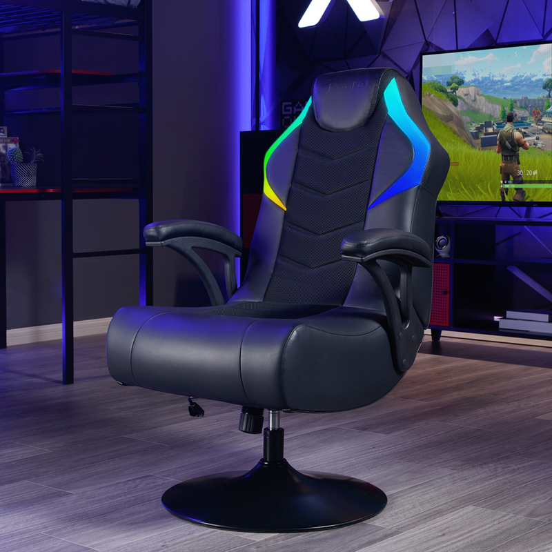 X Rocker Nemesis RGB Pedestal Gaming Chair Black