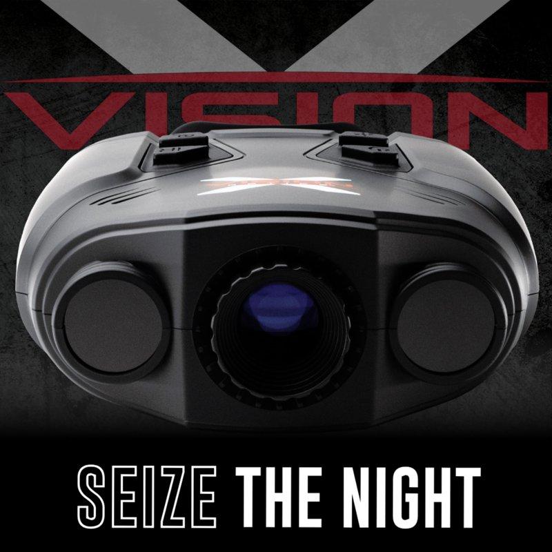 X-Vision Optics Shadow 22 Night Vision Binoculars 3x- 6x Magnification Gray