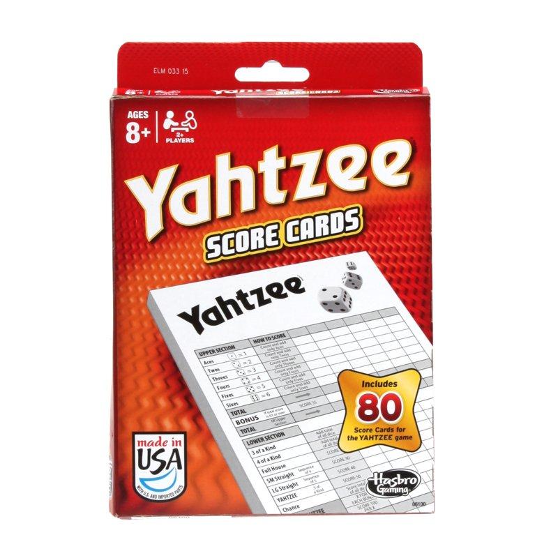 Yahtzee Game Score Pad Includes 80 Score Cards