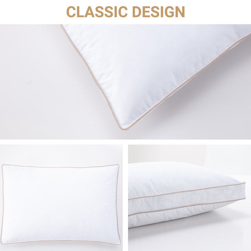 Yalamila WhatsBedding Hotel Bed Down Pillow For Sleep Queen 20 X 30 Inch- 2 Pack