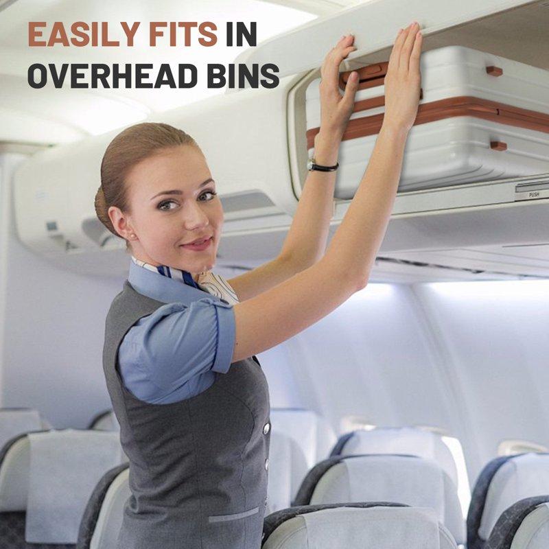 Zimtown Luggage 3 Piece Set Suitcase ABS Hardside Lightweight With TSA Lock Spinner Wheels Beige