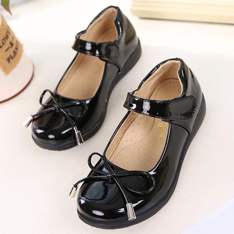 5.5 Years Toddler Flower Girl Dress Shoes - Girl Ballet Flats Party School Shoes Wedding Black