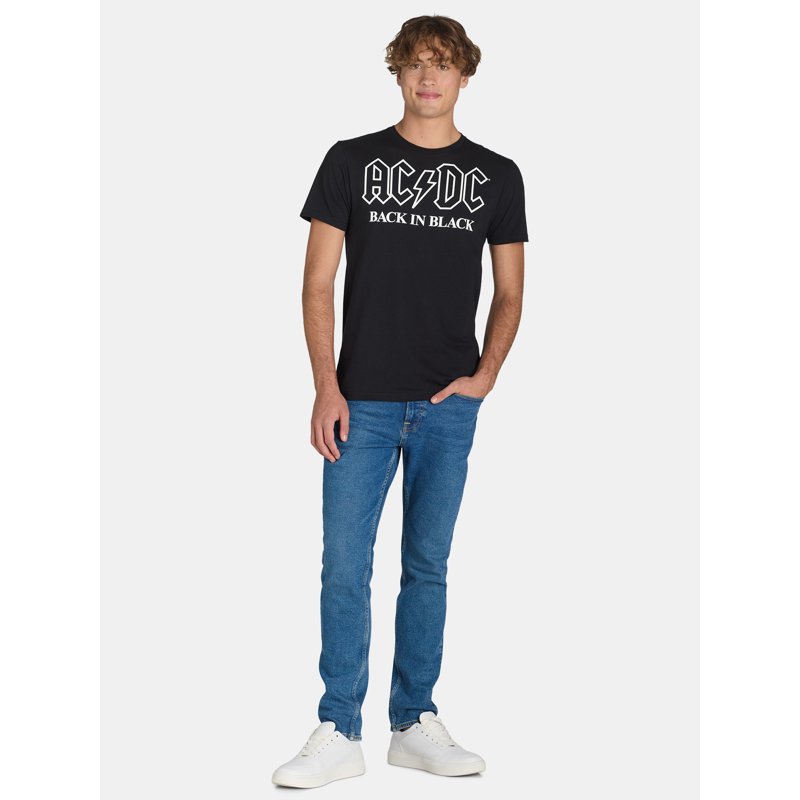 AC/DC Men’s & Big Men's Back In Black Graphic Tee Shirt Sizes S-3XL