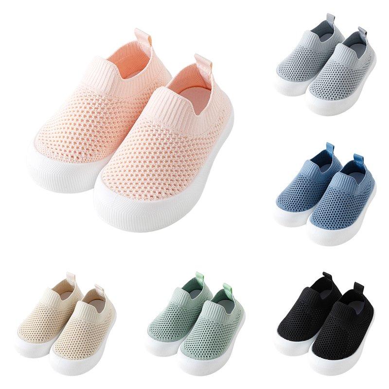 Adviicd Boys Shoes Boys Girls Sneakers Kids Lightweight Breathable Strap Athletic Running Shoes (Green 5.5)