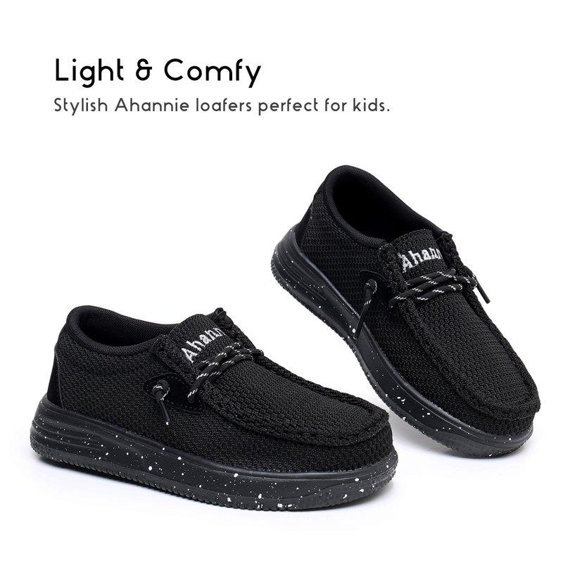 Ahannie Kids Boys Girls Loafers Slip On Casual Lightweight Walking Shoes(Toddler/Little Kid/Big Kid)