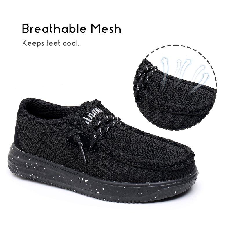 Ahannie Kids Boys Girls Loafers Slip On Casual Lightweight Walking Shoes(Toddler/Little Kid/Big Kid)