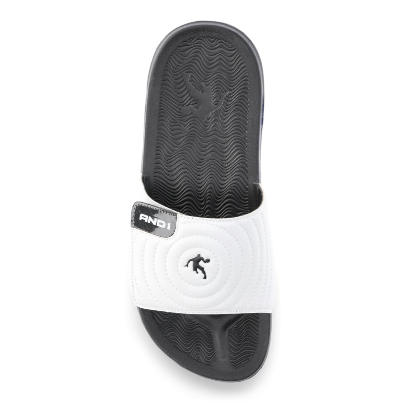AND1 Men’s Athletic Adjustable Swirl Slide Sandals