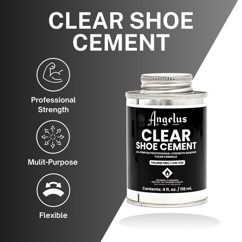 Angelus Clear Shoe Cement - 4 Fl Oz