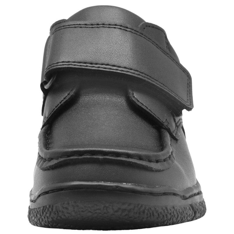 Apakowa Boys School Uniform Shoes Adjustable Strap Comfort Dress Loafer Shoes (Toddler/Little Kid/Big Kid)