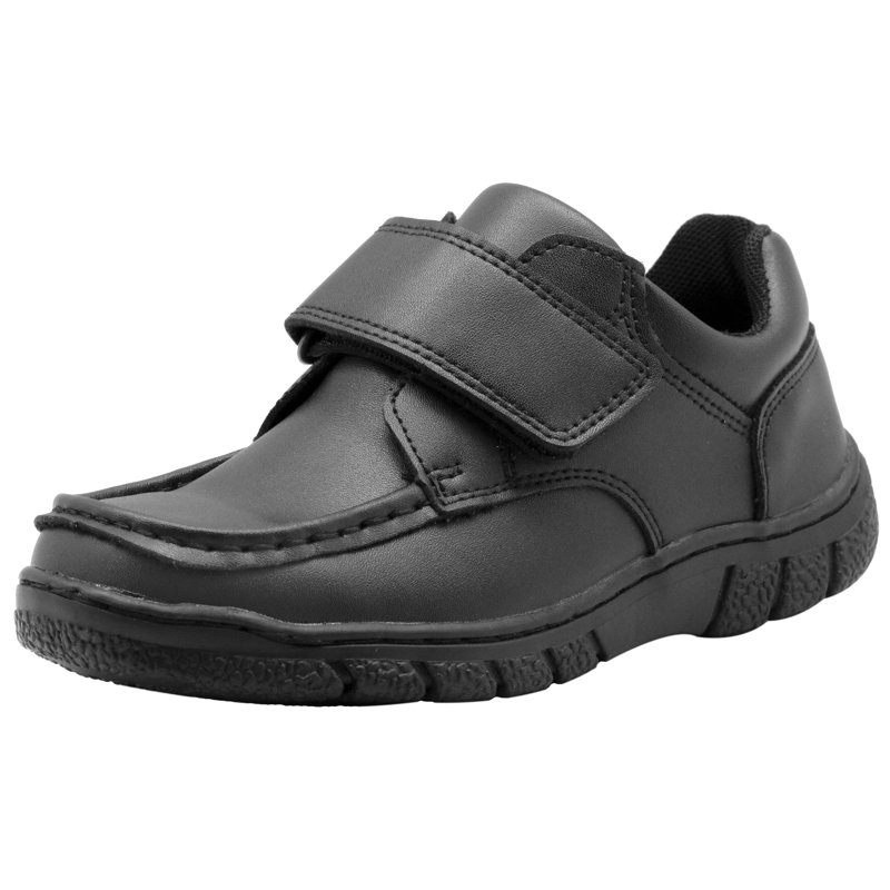 Apakowa Boys School Uniform Shoes Adjustable Strap Comfort Dress Loafer Shoes (Toddler/Little Kid/Big Kid)