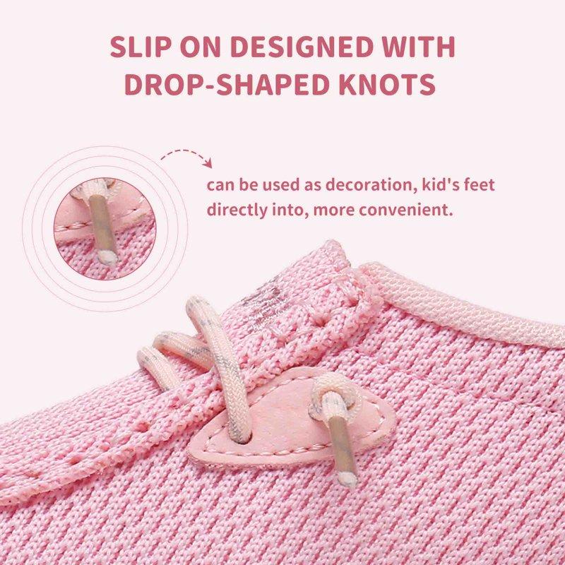 Apakowa Kids Boys Girls Slip-On Casual Loafers Walking Shoes Comfortable & Lightweight (Color : Pink Size : 9 Toddler)