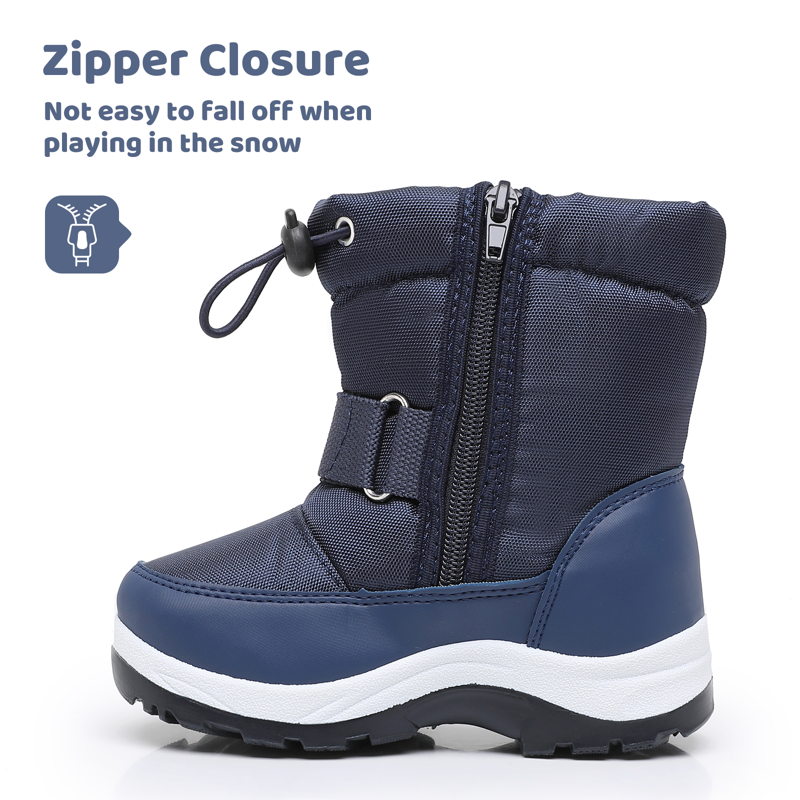 Apakowa Kids Boys Girls Snow Boots Waterproof Warm Winter Boots Slip Resistant (Toddler/Little Kid)
