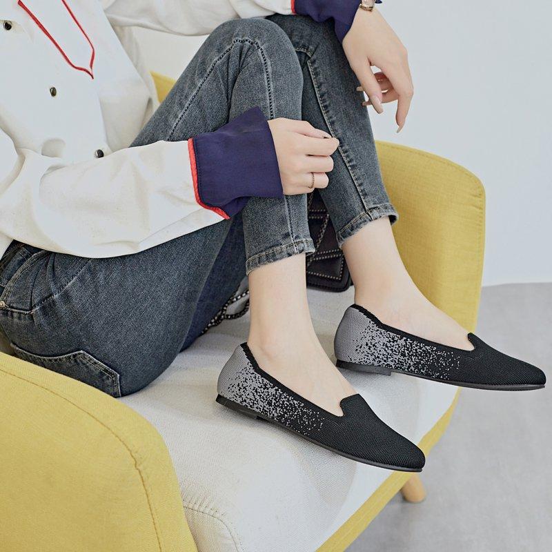 Ataiwee Women's Wide Width Flat Loafer Shoes Comfort Plus Size Fashion Round Toe Wide Dress Ballet Flat Shoes