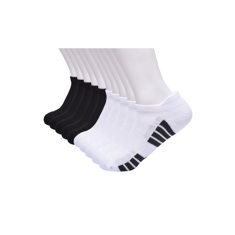 Athletic Works Boys Cushion Heel Tab No Show 10 Pack Sizes S-L