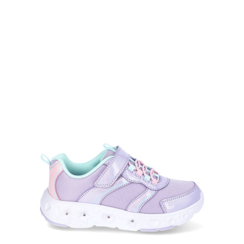 Athletic Works Little Girl & Big Girl Star Light Up Sneakers With On/Off Power Button