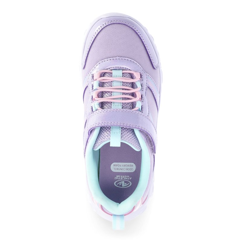 Athletic Works Little Girl & Big Girl Star Light Up Sneakers With On/Off Power Button