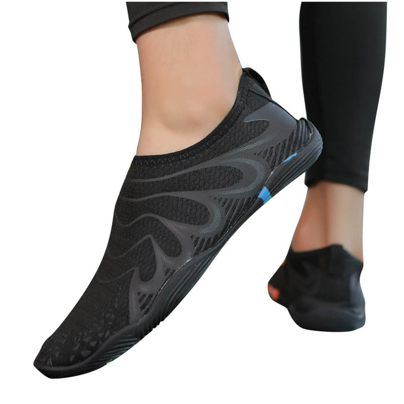 ATOGUTA Kids Aqua Beach Shoes Non-Slip Boys Girls Water Shoes For Beach And Pool Use Lightweight And Breathable Swim Shoes Quick-Dry Black