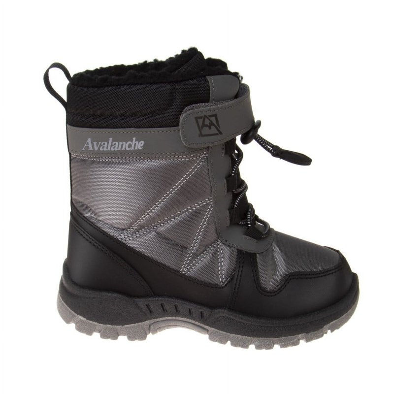 Avalanche Little Kids Boys' Synthetic Snow Boots With Bungee Cord And Hook & Loop Closure