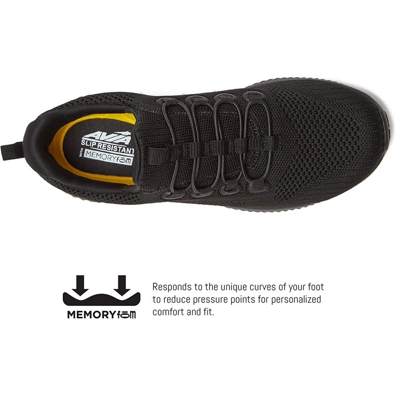 Avia Anchor Slip Resistant Mesh Slip-on Shoes For Women