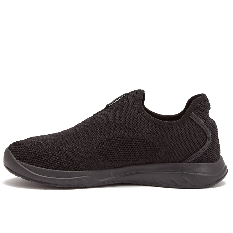 Avia Breeze Women’s Mesh Slip On Slip Resistant Shoes - Comfort Work Or Walking Sneakers - Black