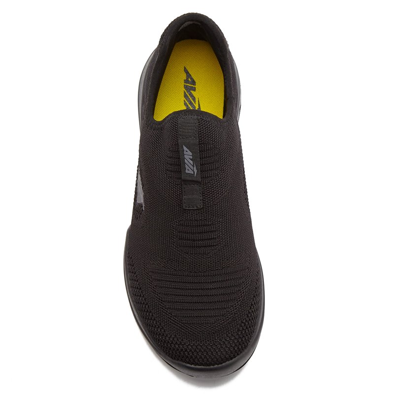 Avia Breeze Women’s Mesh Slip On Slip Resistant Shoes - Comfort Work Or Walking Sneakers - Black