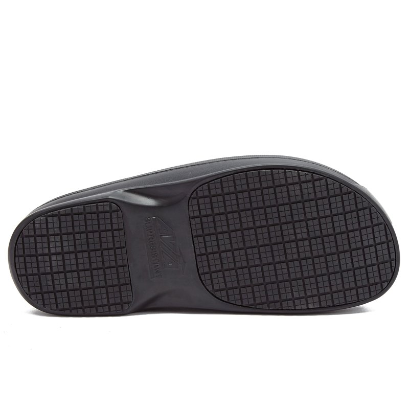 Avia Flame Slip Resistant Clogs For Men Slip On Work Shoes Black