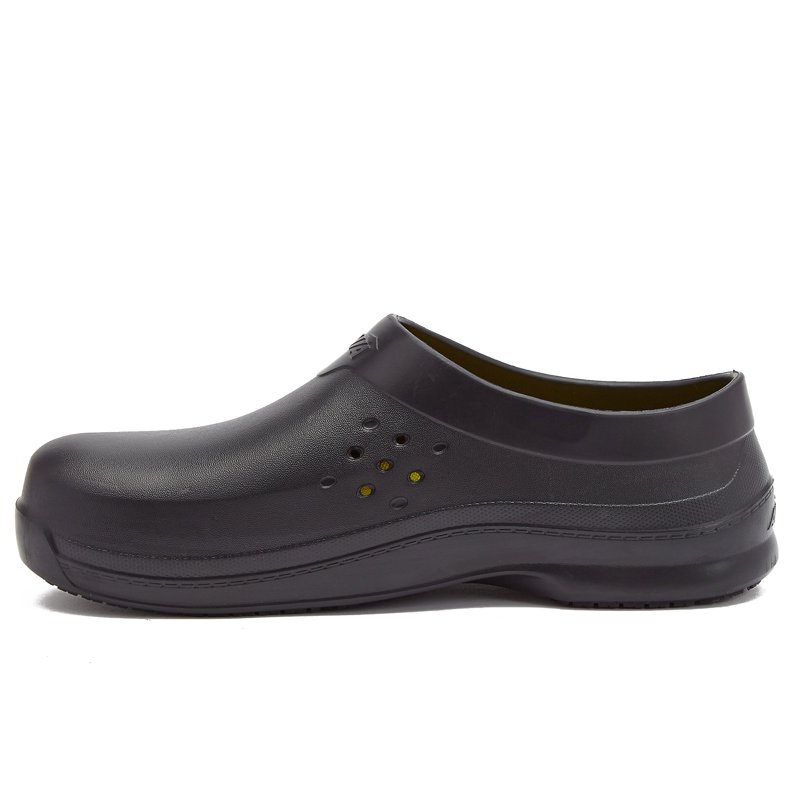 Avia Flame Slip Resistant Clogs For Men Slip On Work Shoes Black