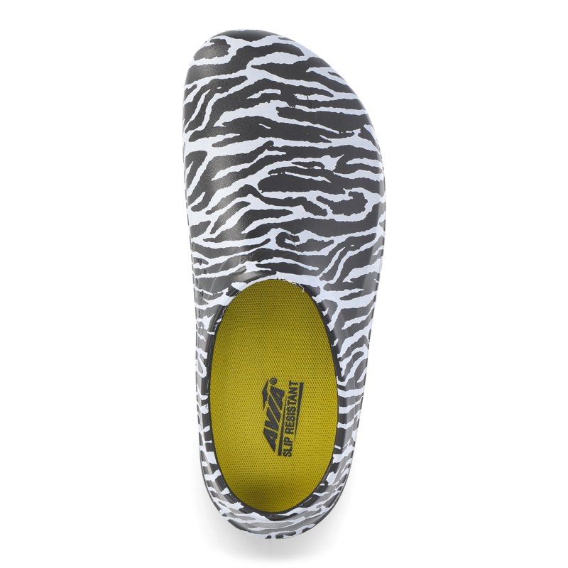 Avia Flame Slip Resistant Clogs For Women Slip On Work Shoes For Food Service Garden Or Nursing