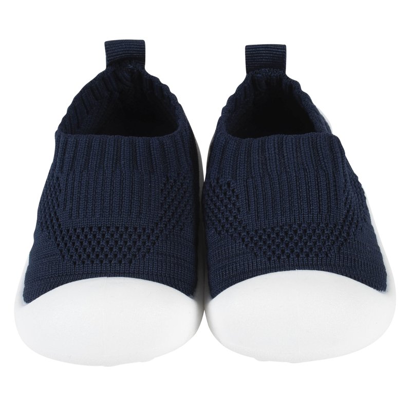 Baby Boys Navy Stretchy Knit Slip-On Sneaker