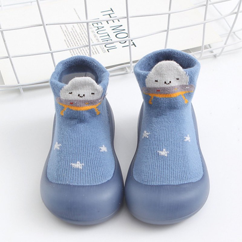 Baby Sock Shoes Walking Shoes Soft Rubber Sole Non Floor Cotton Socks Shoes Baby Boy Girl On Sneakers For Baby 12-18 Months