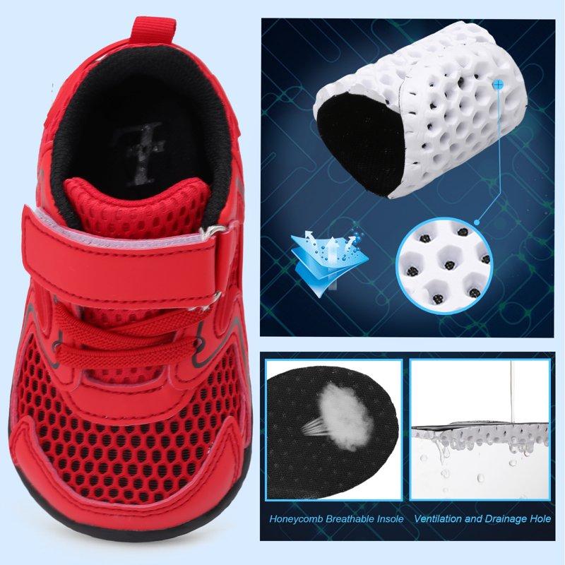 Barerun Toddler Boys Girls Water Shoes Quick-Dry Slip On Beach Swim Pool Sandals Toddler