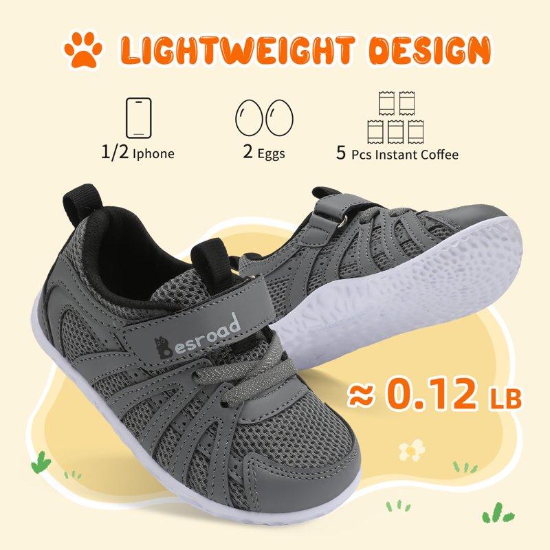 Barerun Toddler Boys Shoes Kids Breathable Sneakers Tennis Shoes Slip On Shoes