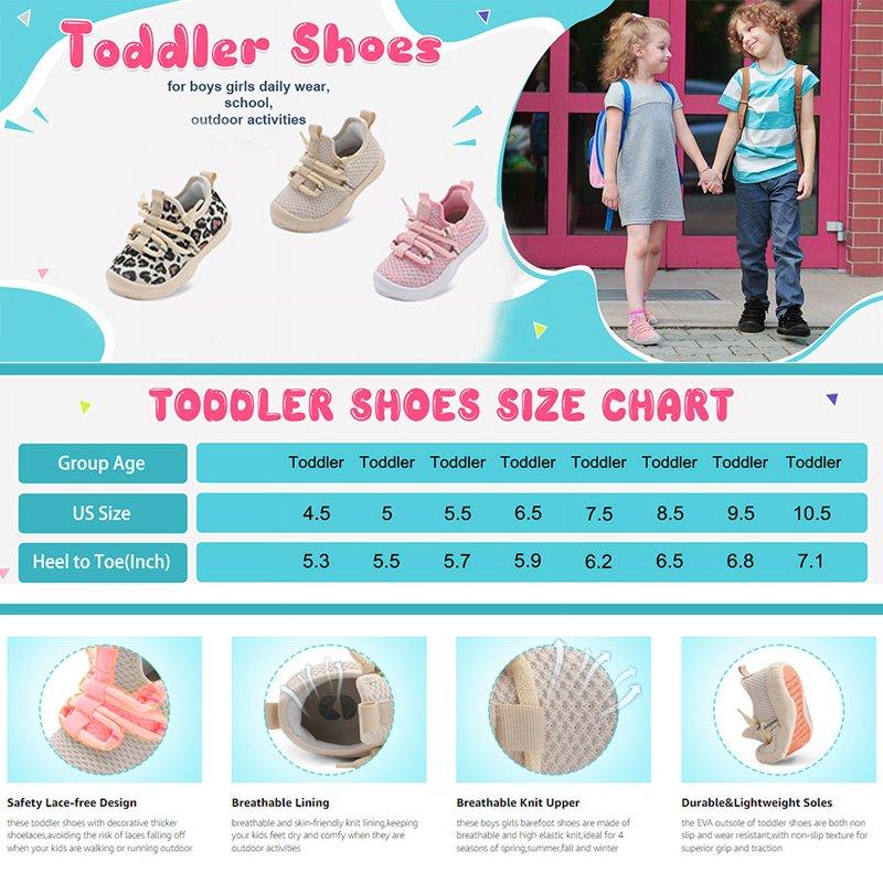 Barerun Toddler Shoes Barefoot Breathable Walking Running Sneakers Boys Girls