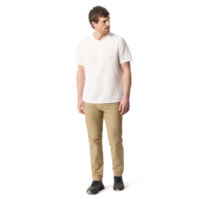 Bass & Co Men's Pique Henley With Short Sleeves Sizes S-3XL