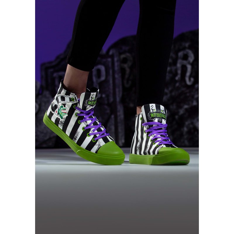 Beetlejuice Striped Unisex Sneakers
